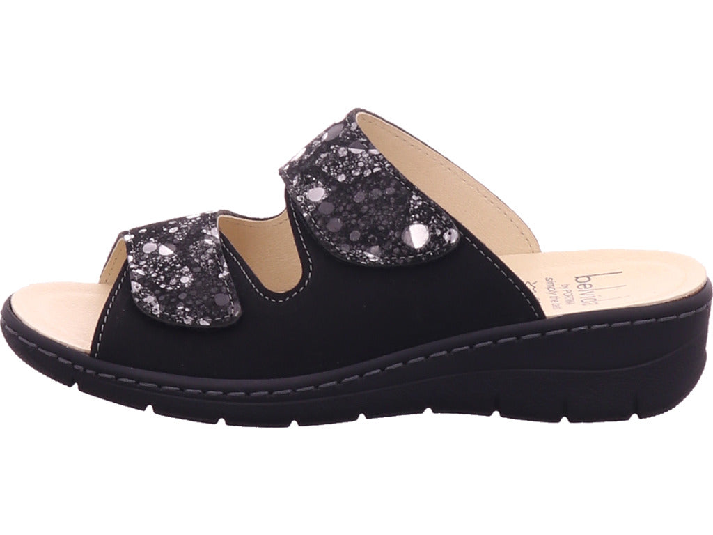 Belvida Damen Pantolette  in schwarz