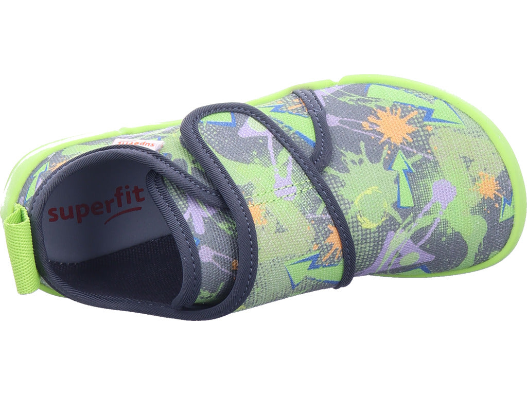 Legero boys' slippers, textile slippers, Venti in grey