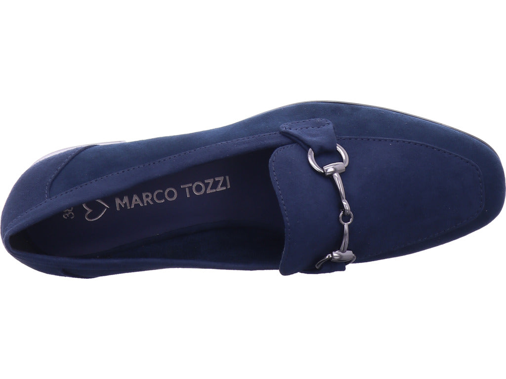Marco Tozzi Damen Slipper Women Slip-On in blau