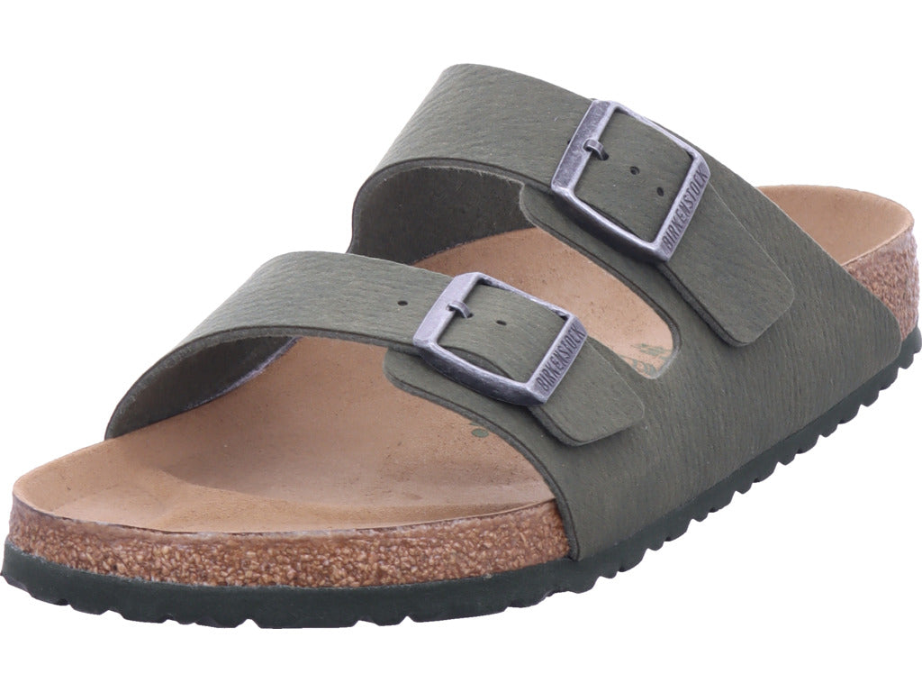 Pánské pantofle Birkenstock Arizona Vegan Synthetics Deser zelené