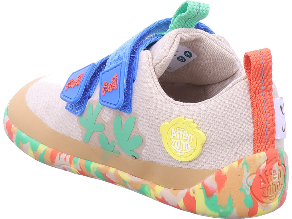 Affenzahn Jungen Halbschuh Barfußschuh Baumwolle Lucky in braun