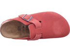 Birkenstock Damen Pantolette Boston Vl Corduroy in rot