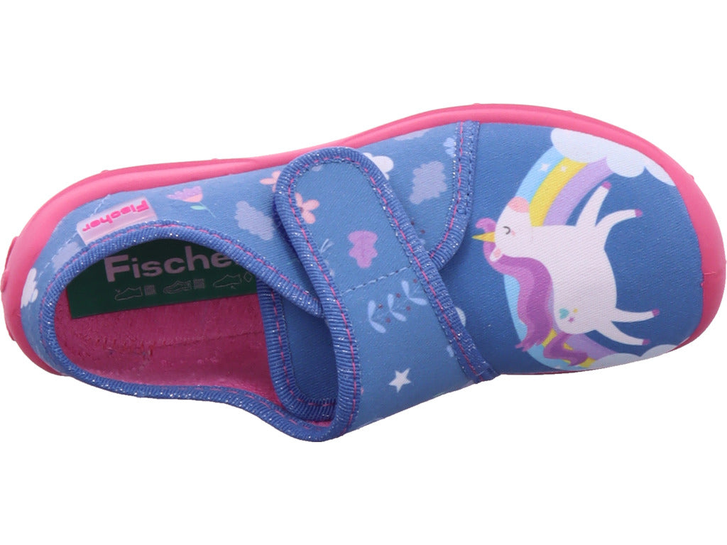 fischer Mädchen   in blau