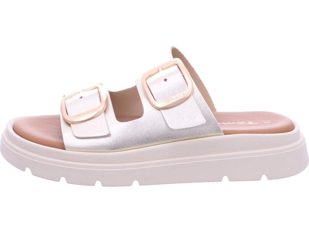 Tamaris Damen Pantolette  in gold