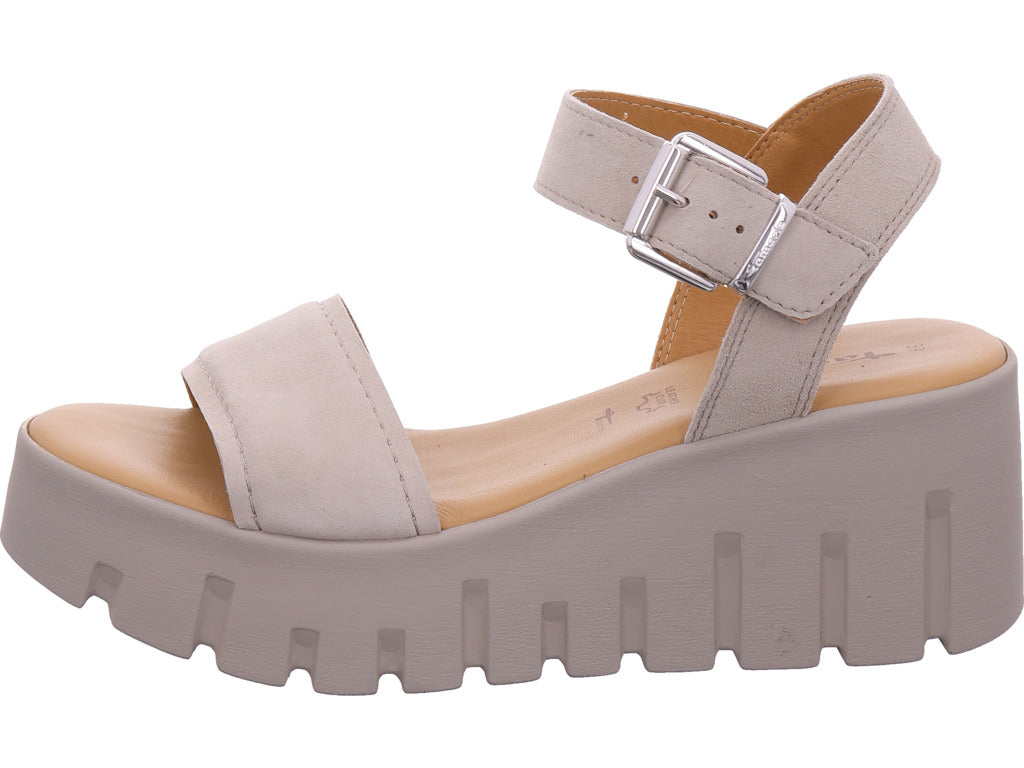 Tamaris Damen Sandalette  in sand-taupe