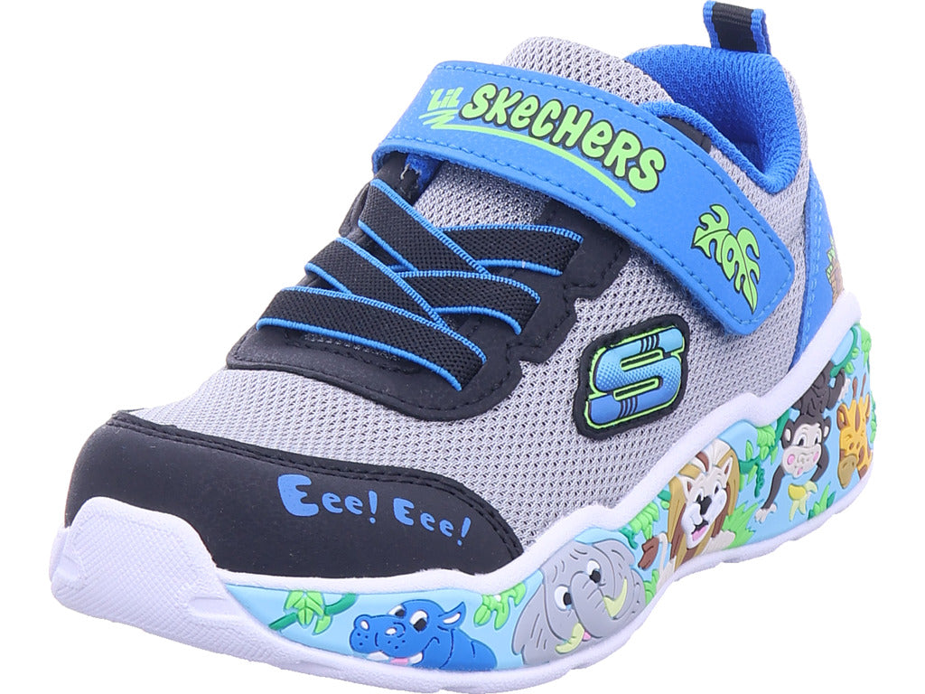 Nízké chlapecké boty SKECHERS v modré barvě