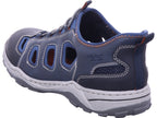 Rieker Herren Slipper Fsk Herren Halbschuhe in blau