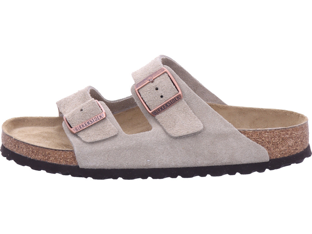 Birkenstock Herren Pantoffel Arizona Soft Footbed in beige