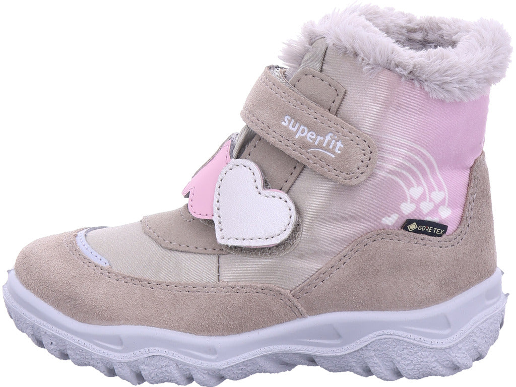 Superfit Mädchen Moonboot Schuh Textil \ Husky1 in beige