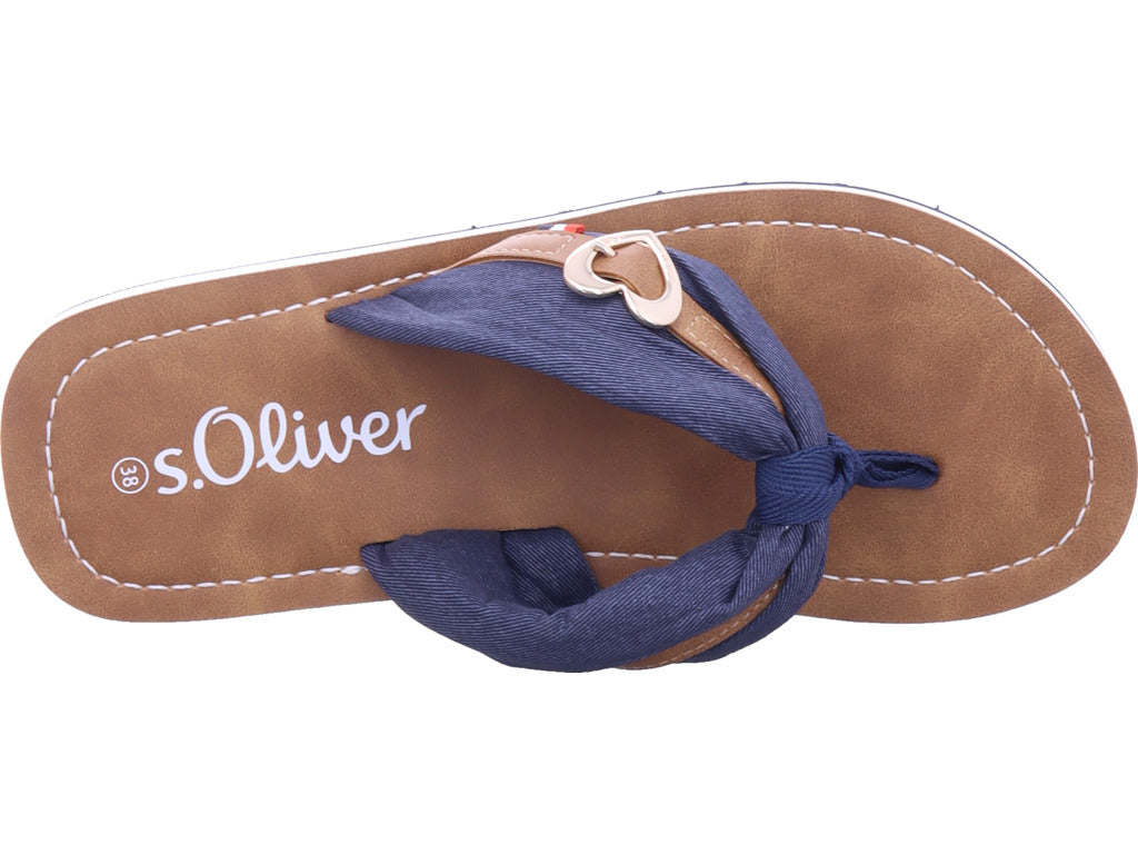 s.Oliver Damen Pantolette  in blau