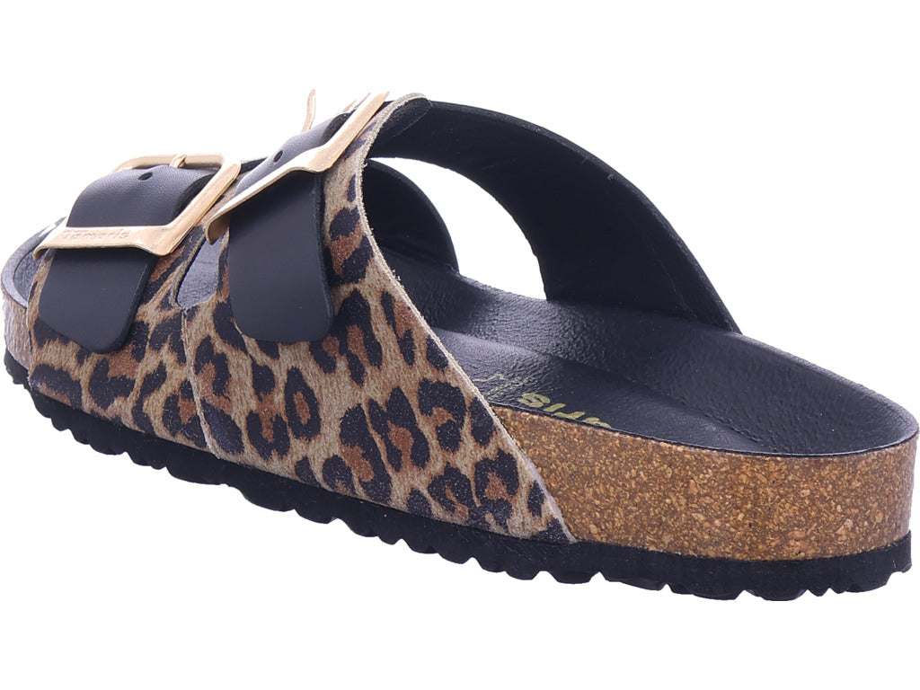 Tamaris Damen Pantolette  in schwarz