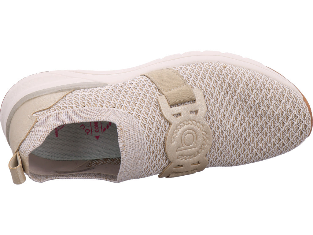 Dámské pantofle Bugatti ve zlaté barvě