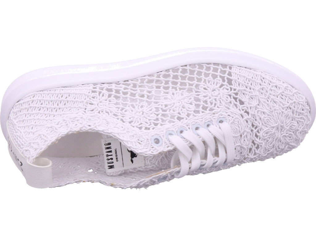 Mustang Damen Textilschuh  in weiß