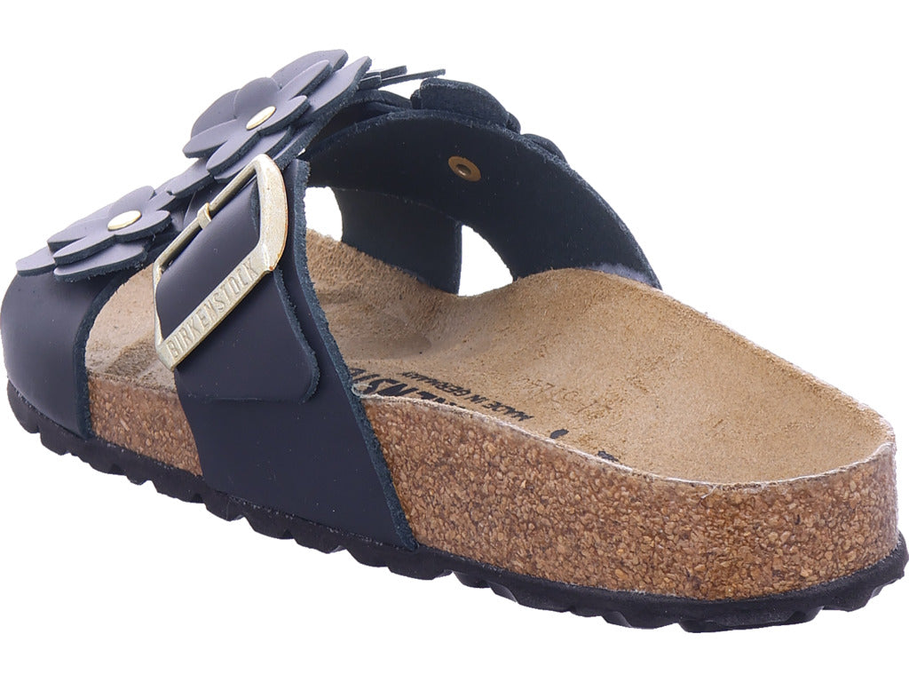 Birkenstock Damen Pantolette Siena Flower Embellishment in schwarz