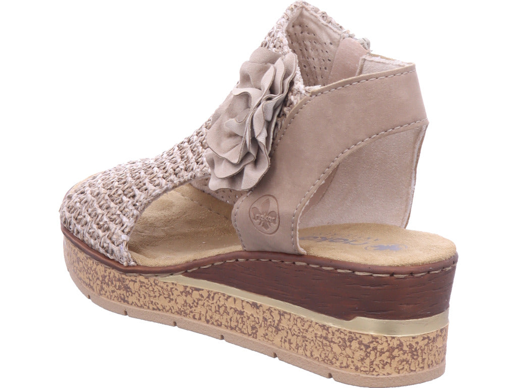 Rieker Damen  Fsk Damen Sandalen in beige