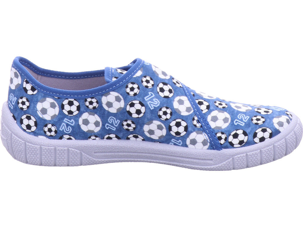 Superfit Jungen Hausschuh Hausschuh Textil \ Bill in blau