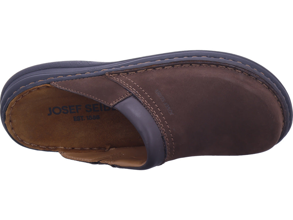 Pánské saboty Seibel Max v hnědé barvě