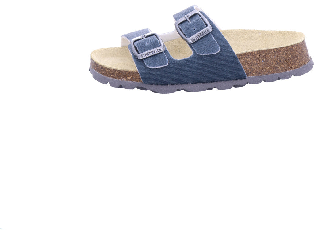 Superfit Jungen  \ Fussbettpantoffel in blau