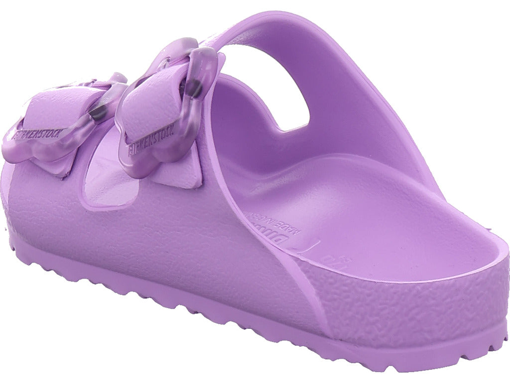 Birkenstock Mädchen Pantolette Arizona Flower Eva Kids in lila