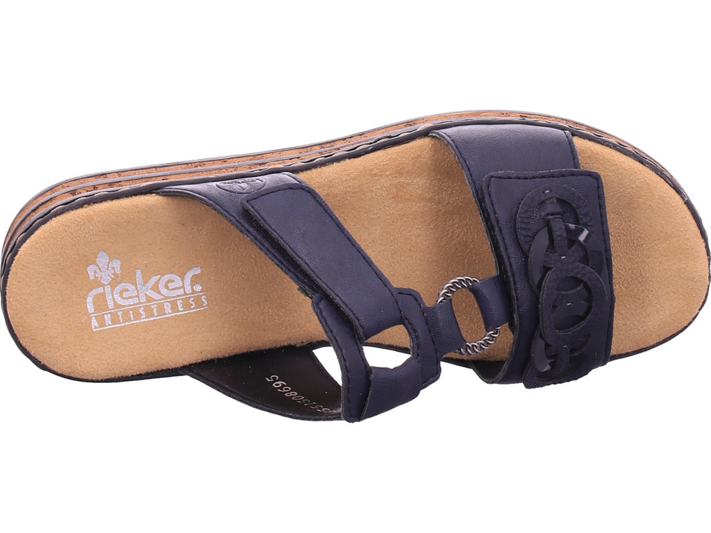 Rieker Damen Pantolette  in blau