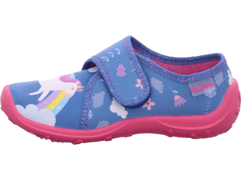 fischer Mädchen   in blau