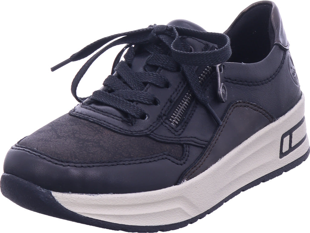 Rieker women's Hwk women's low shoes in black