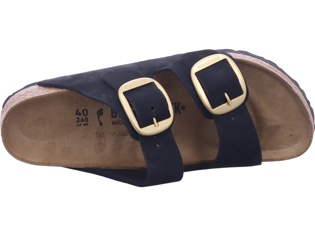 Birkenstock women's slippers Arizona Big Buckle in black