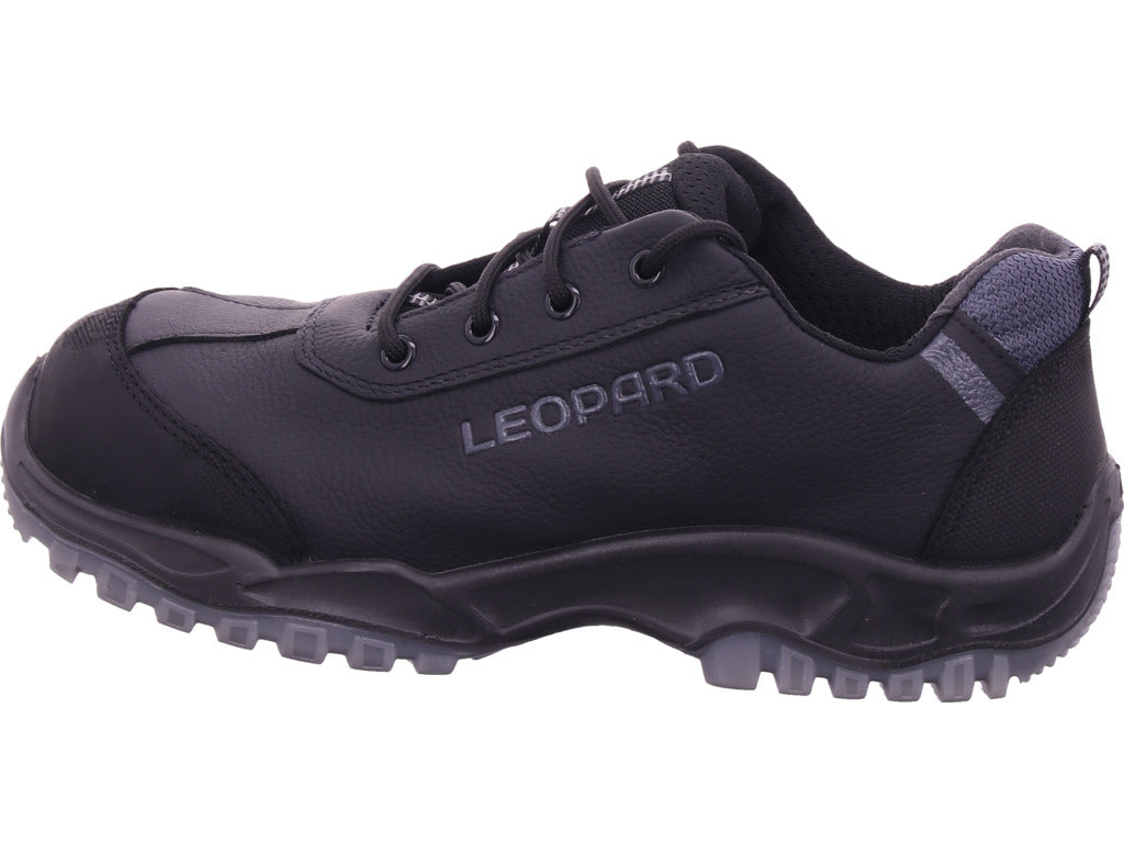 Leopard Men's Work Shoe Safety Shoe Gel S3 in black
