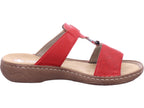 Rieker Damen Pantolette Fsk Damen Sandalen in rot