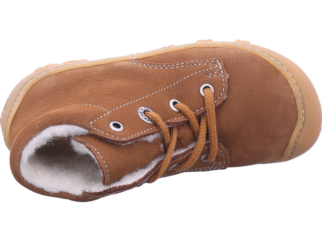 Chlapecké kotníkové boty Ricosta v hnědé barvě