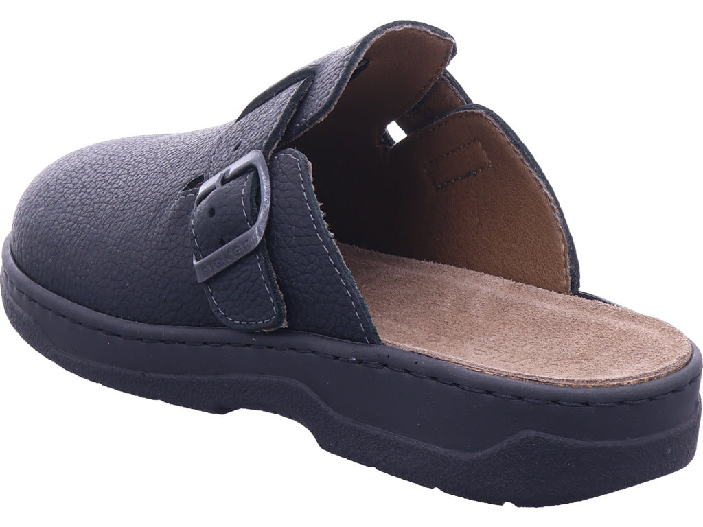 Rieker Herren Sabot Fsk Herren Sandalen in schwarz