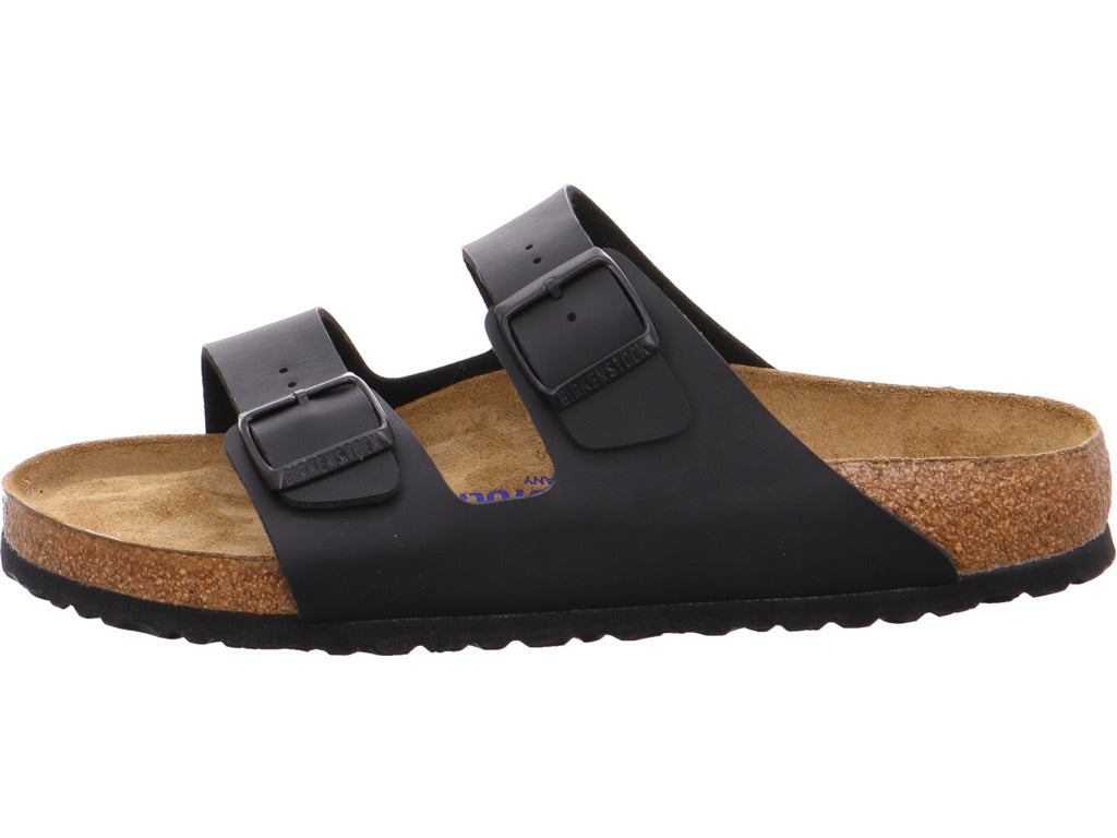 Birkenstock Herren Pantoffel Arizona Bf Soft Schwarz in schwarz
