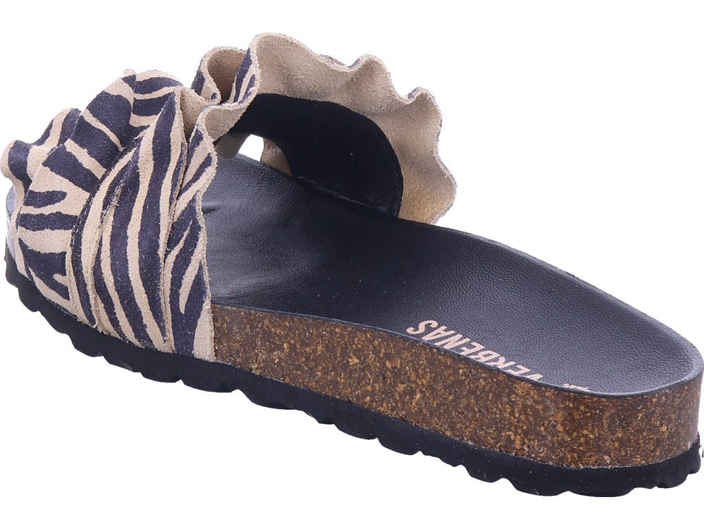 Verbenas Damen Pantolette  in schwarz