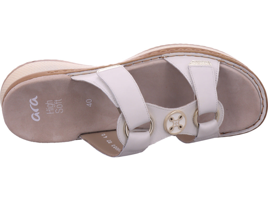ara Damen Pantolette Hawaii in weiß