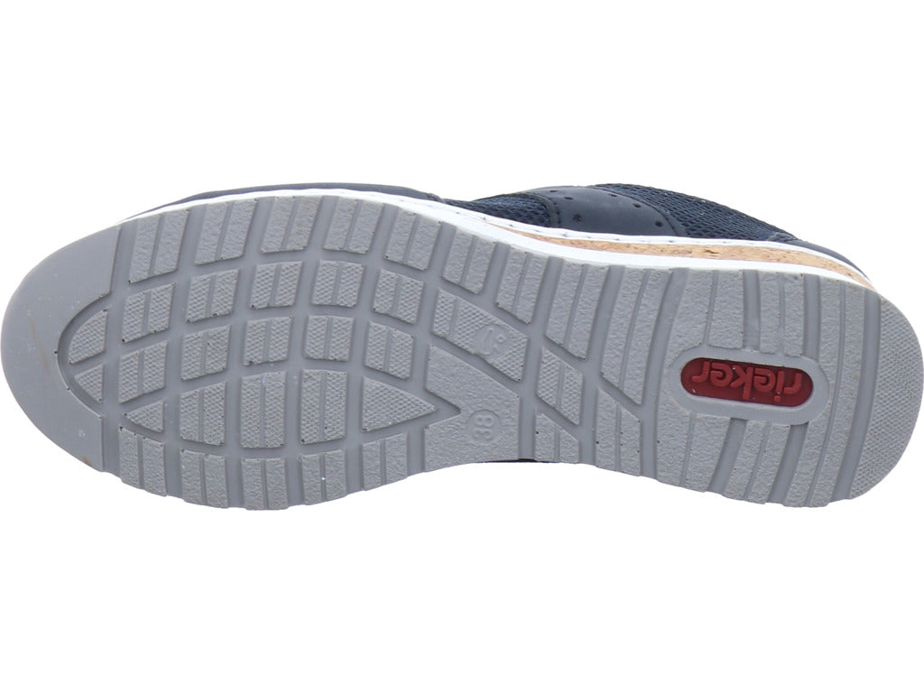 Rieker Damen Slipper Fsk Damen Halbschuhe in blau