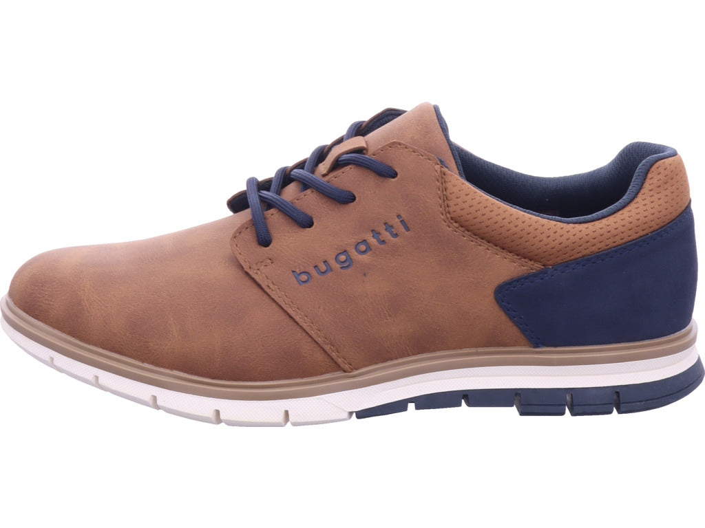 Pánské nízké boty Bugatti v hnědé barvě