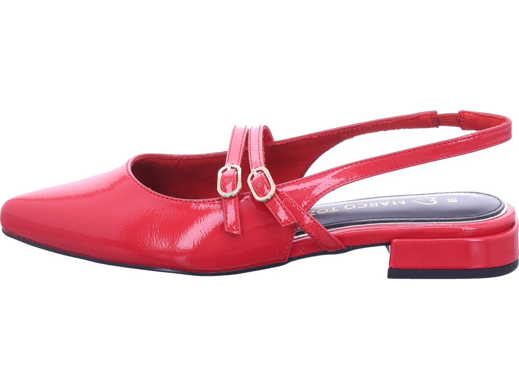 Dámské lodičky Marco Tozzi v červené barvě