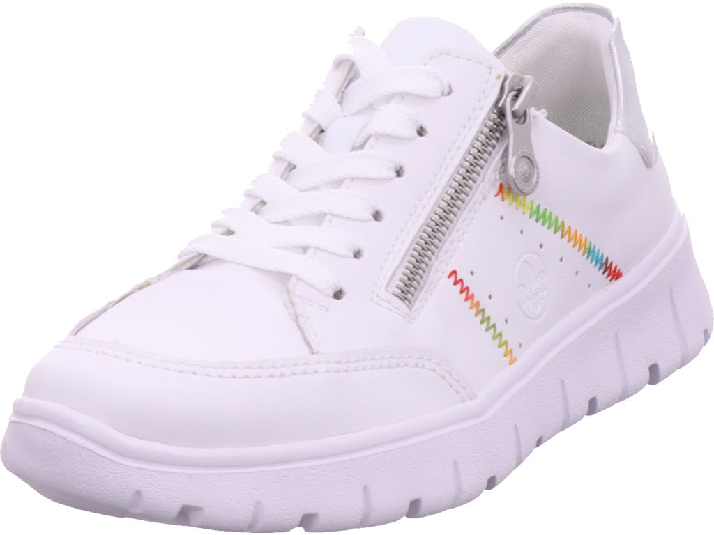 Rieker Damen Sneaker Fsk Damen Halbschuhe in weiß