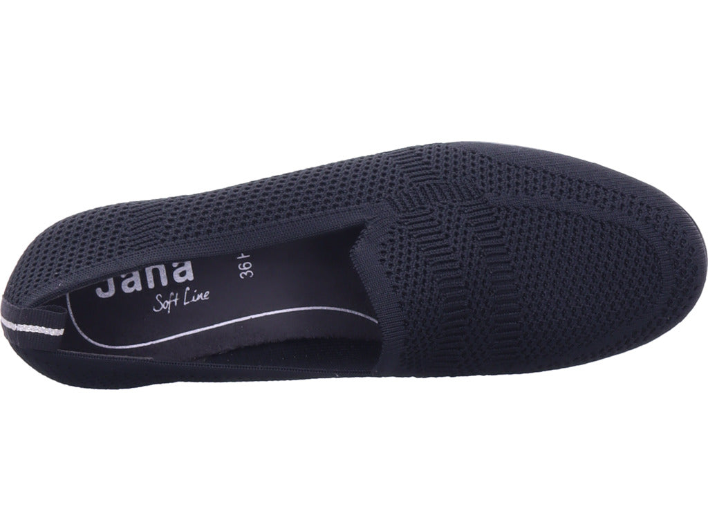 Jana Damen Slipper  in schwarz