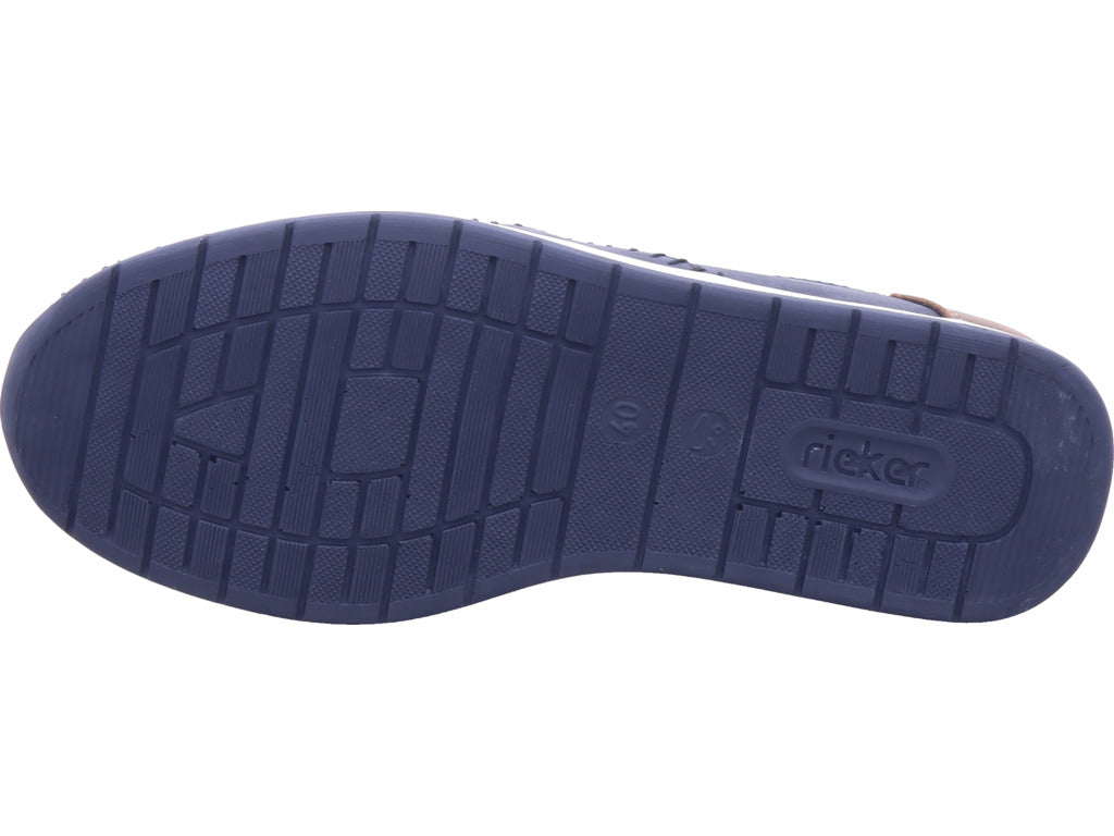 Rieker Herren Slipper Fsk Herren Halbschuhe in blau