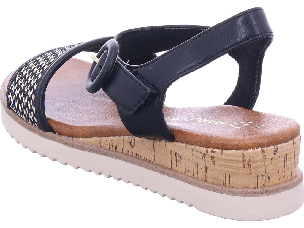 Marco Tozzi Damen Sandalette M2871046 in schwarz