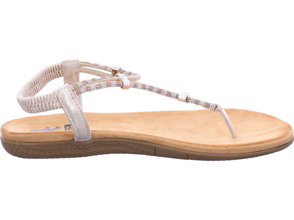 2 GO FASHION Damen Sandalette  in gold