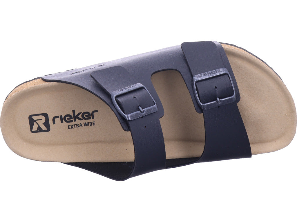 Rieker Herren Pantolette Fsk Herren Sandalen in schwarz