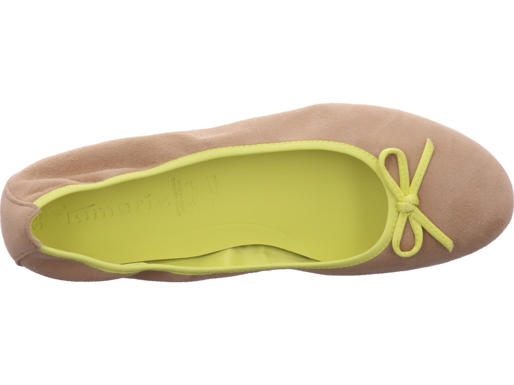 Tamaris Damen Ballerina  in beige