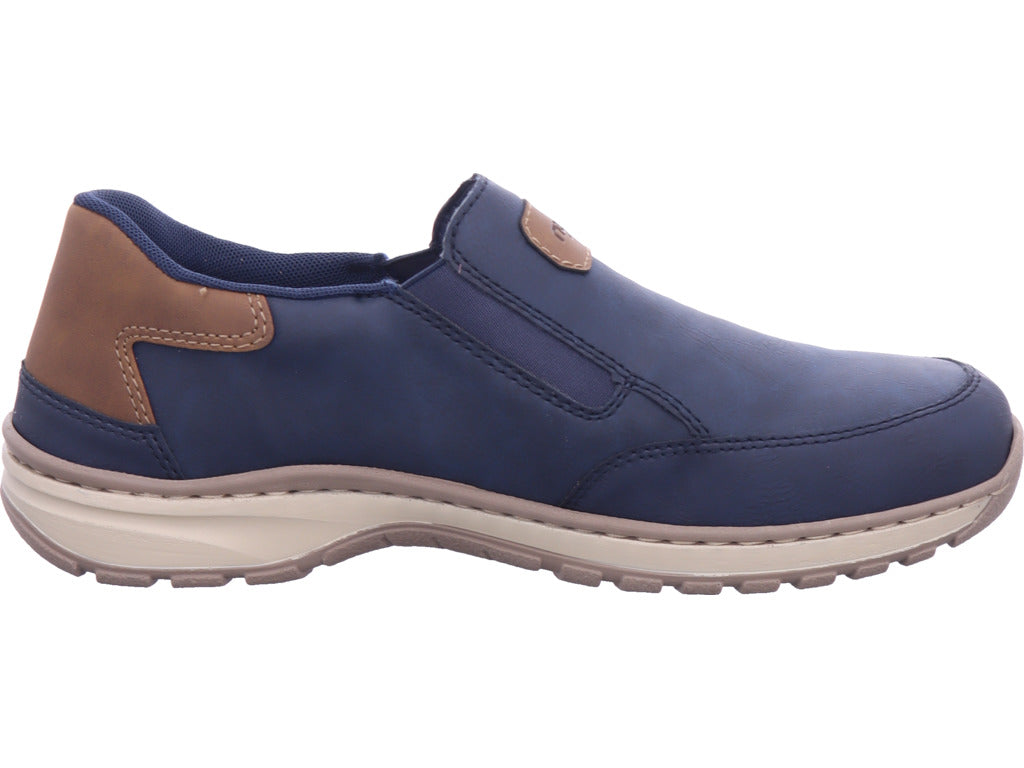 Rieker Herren Slipper Fsk Herren Halbschuhe in blau
