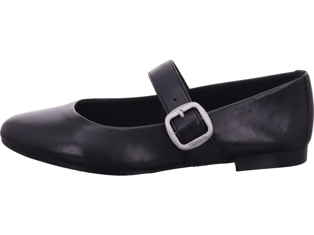 Tamaris Damen Ballerina  in schwarz