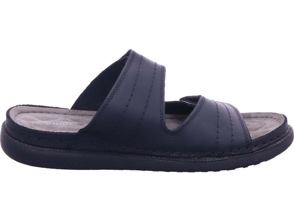 Rohde Herren Pantolette  in schwarz