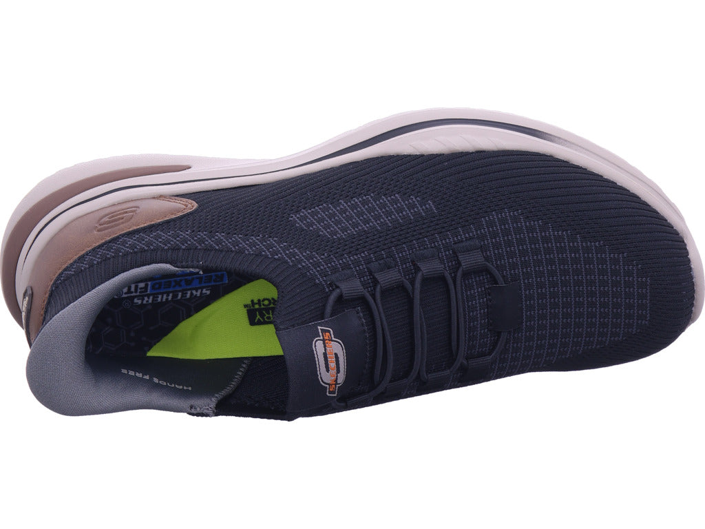 SKECHERS Men's Low-Top Shoe in Black