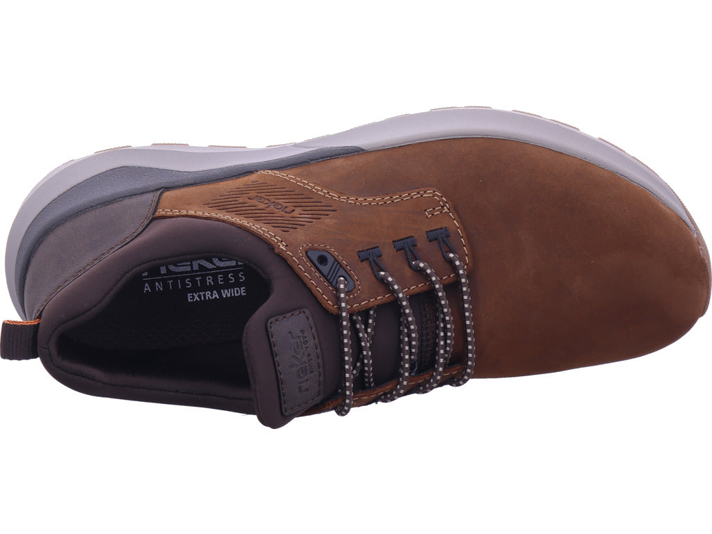 Rieker men's slippers Hwk men's low shoes in brown