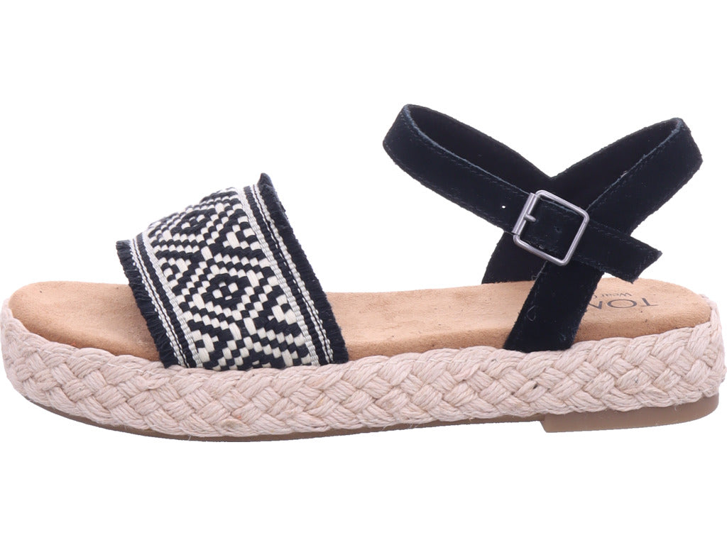 TOMS Damen Sandalette Abby in schwarz